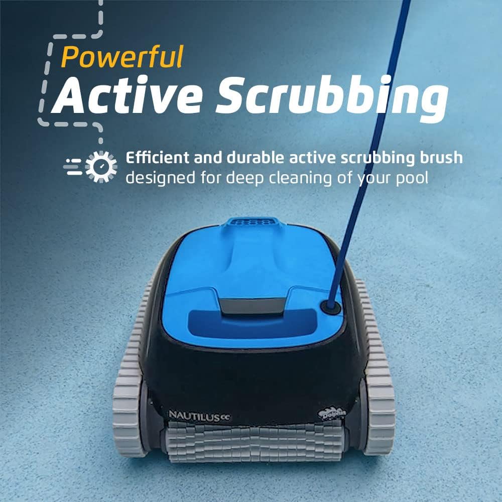 Dolphin Nautilus CC Automatic Robotic Pool Vacuum Cleaner Includes Ultra-Fine Filters for an Ultimate Clean, Ideal for In-Ground Pools up to 33 FT in Length