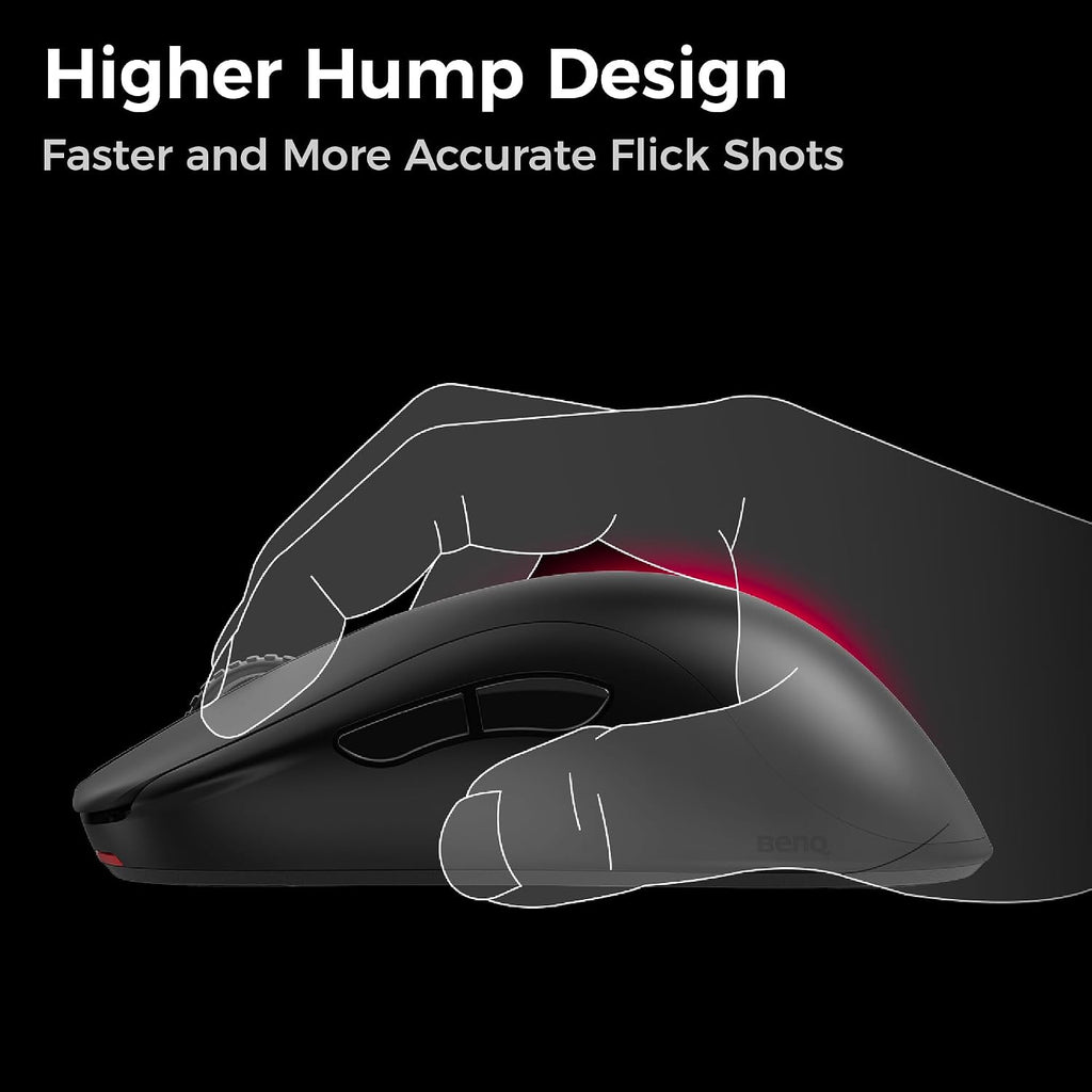 BenQ Zowie ZA13-DW 4K Wireless Mouse for Esports, Sports Science, 4K Enhanced Receiver, 65g, Symmetrical, Driverless, 3950 Sensor, 4K Polling Rate