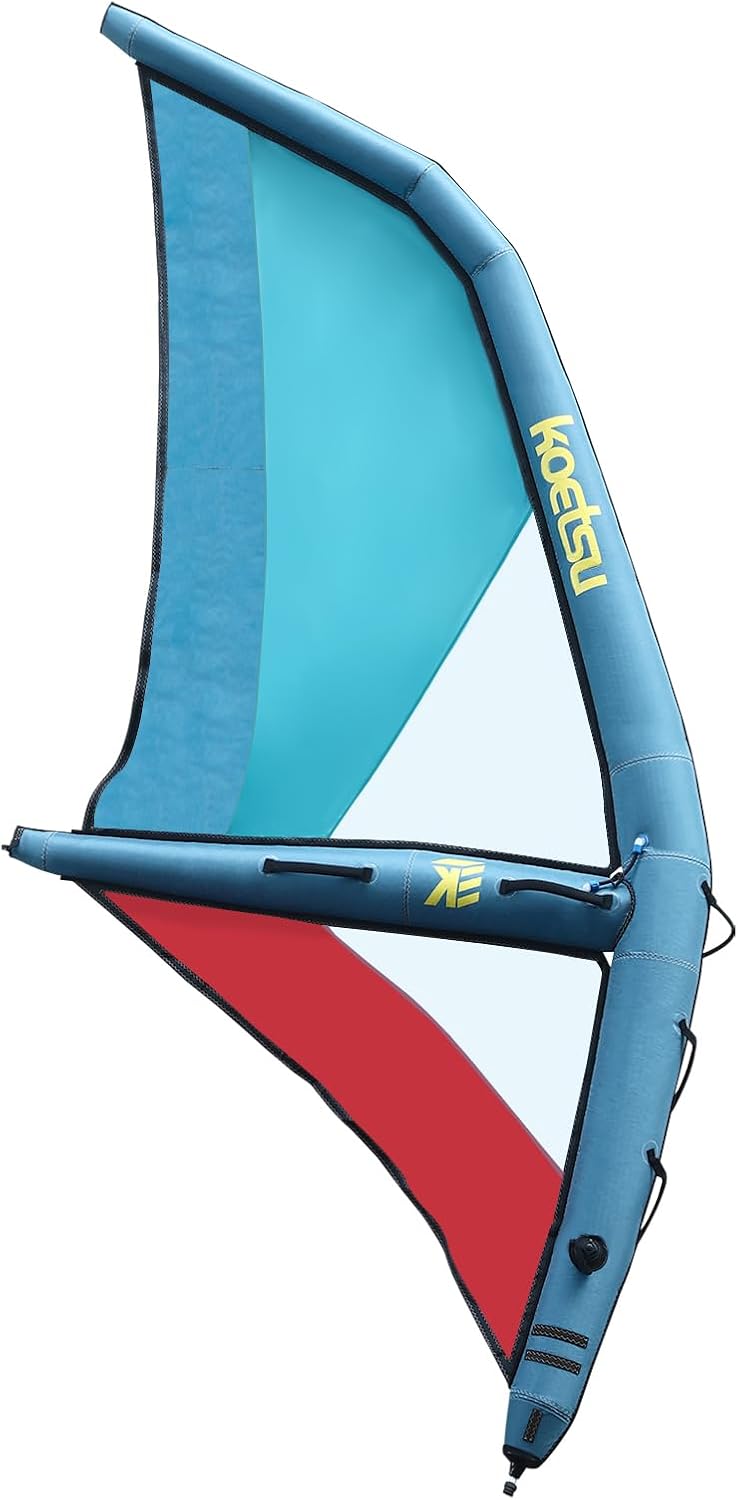 Inflatable Sail,Portable Paddle Board Sail, Professional Inflatable Paddle Board with 360° Rotatable Base,Freestanding Surfing Windsurfing Sails with Inflatable Pump,for Surf Explore Water Play