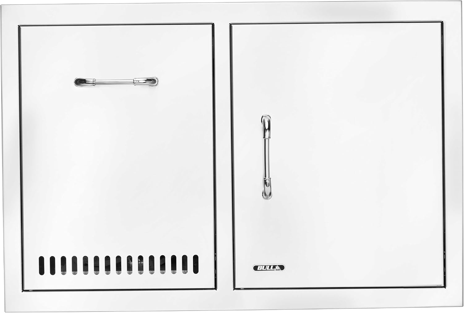 Bull Outdoor Products Premium Components for Outdoor Kitchen BBQ Island Door/Propane Drawer Combo with Reveal