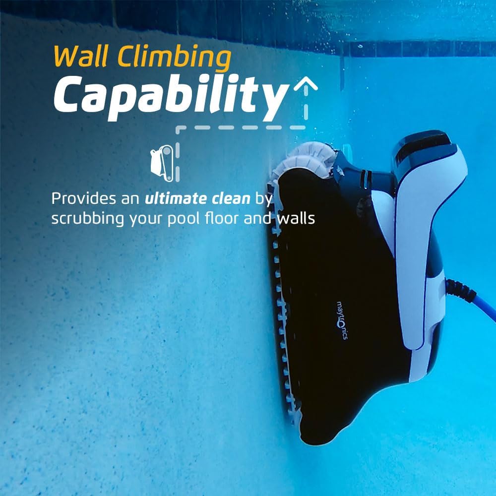 Dolphin Explorer E40 Automatic Robotic Pool Vacuum Cleaner with Wi-Fi, Wall Climbing Capability, Waterline Scrubber Brush, Ideal for Inground Pools up to 50 FT in Length