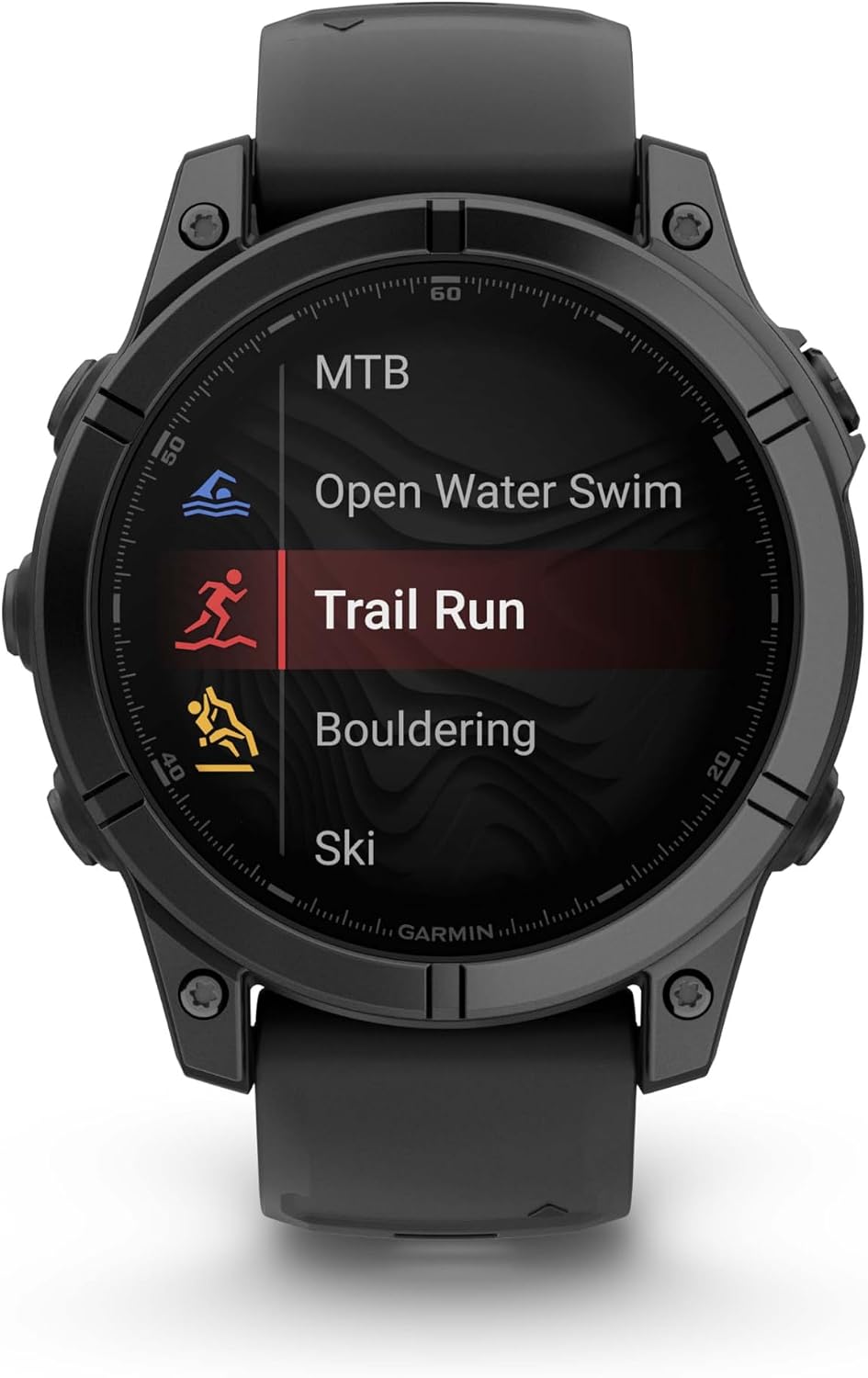 Garmin Fenix E 47MM AMOLED Premium Multisport GPS Smartwatch, 16 Days Long-Lasting Battery Life, Slate Gray Steel with Black Silicone Band, Fitness & Health Smart Watch Bundle for Men and Women