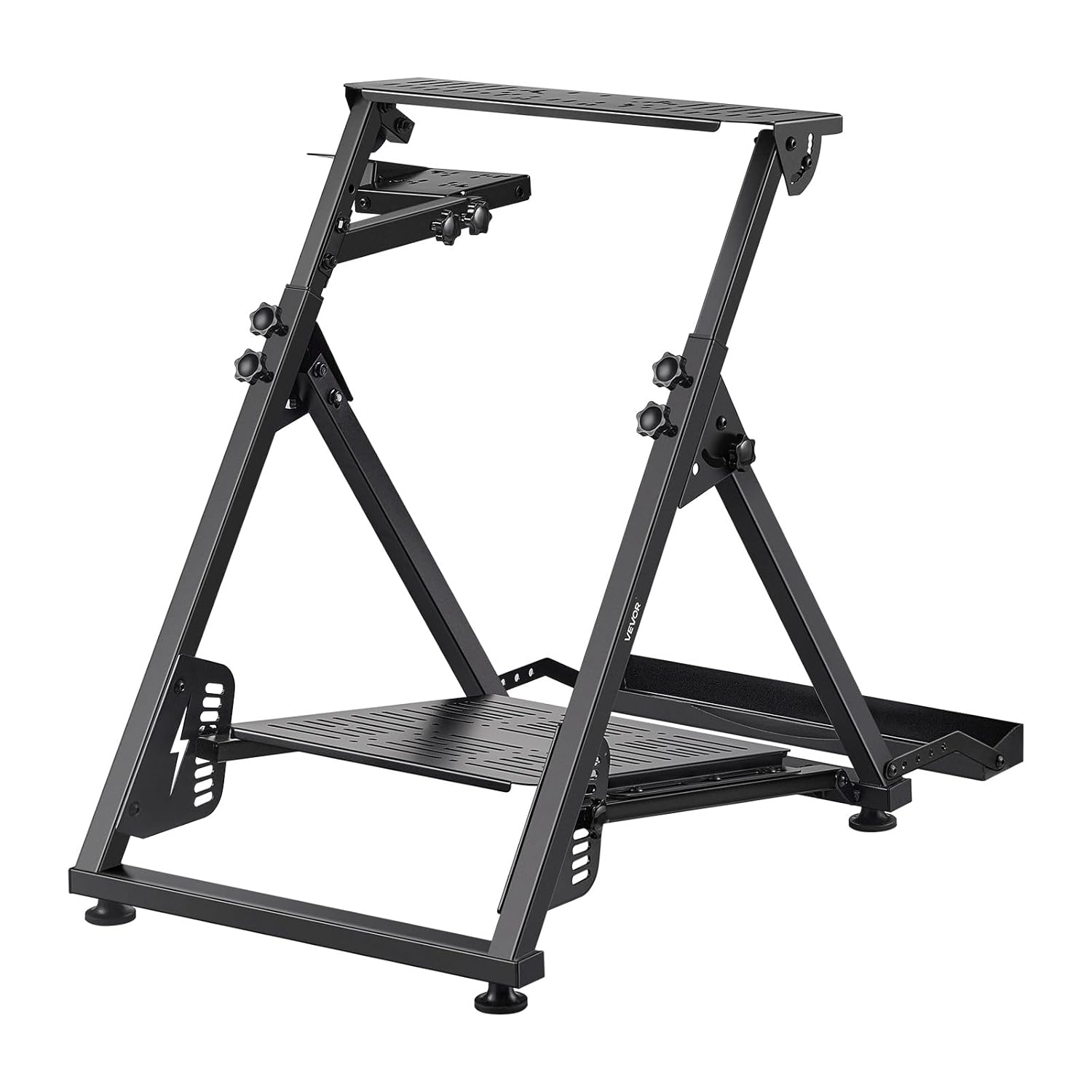 VEVOR Racing Wheel Stand, Adjustable & Foldable Simulator Stand for Logitech G923 G920 G29 G27, Thrustmaster T300RS TX F458 T500RS T3PA-PRO(F1/GT) Gaming Cockpit,Pedals Simulator NOT Included