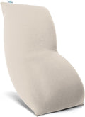 Yogibo Short Bean Bag Lounger Chair for Adults, Kids and Teens with Filling, Soft, Plush, Comfy, Sensory Lounge Beanbag Loveseat, Washable Cover, Light Gray