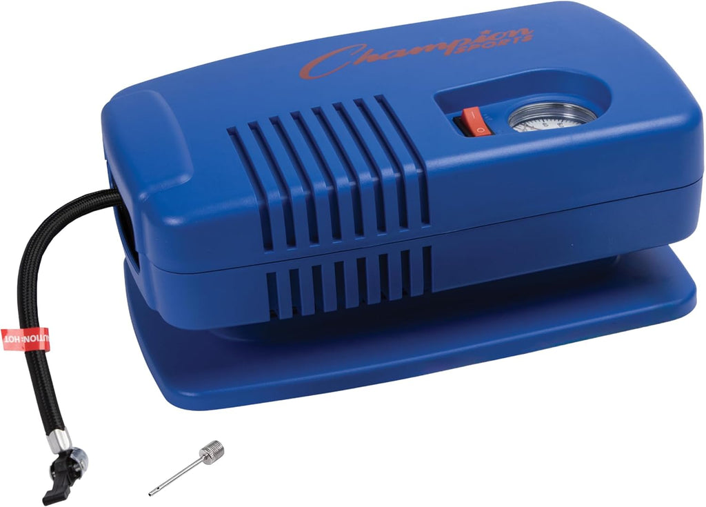 Champion Sports Electric Ball Inflator – Quiet High-PSI Air Compressor & Ball Pump for Sports Balls, 110–120V AC