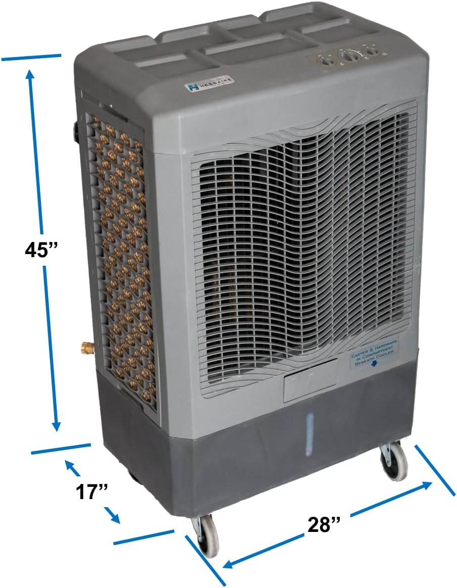 Hessaire MC61M 5,300 CFM 3-Speed Portable Evaporative Cooler