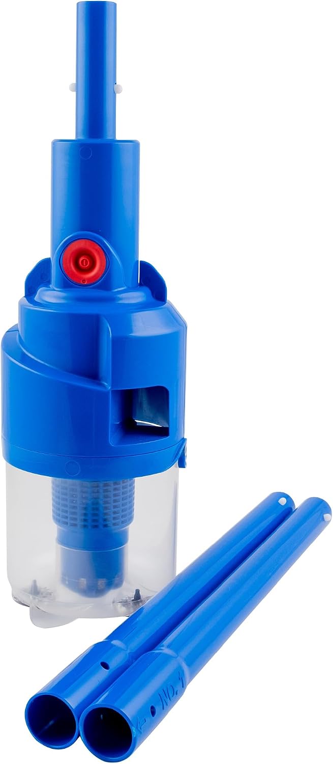 POOL BLASTER Dynamo Pool Skimmer Basket Vacuum – Cordless, Hands-Free Swimming Pool Skimmer Cleaner, No Bending Over or Touching Debris – Battery-Powered Vac Compatible with Most Baskets