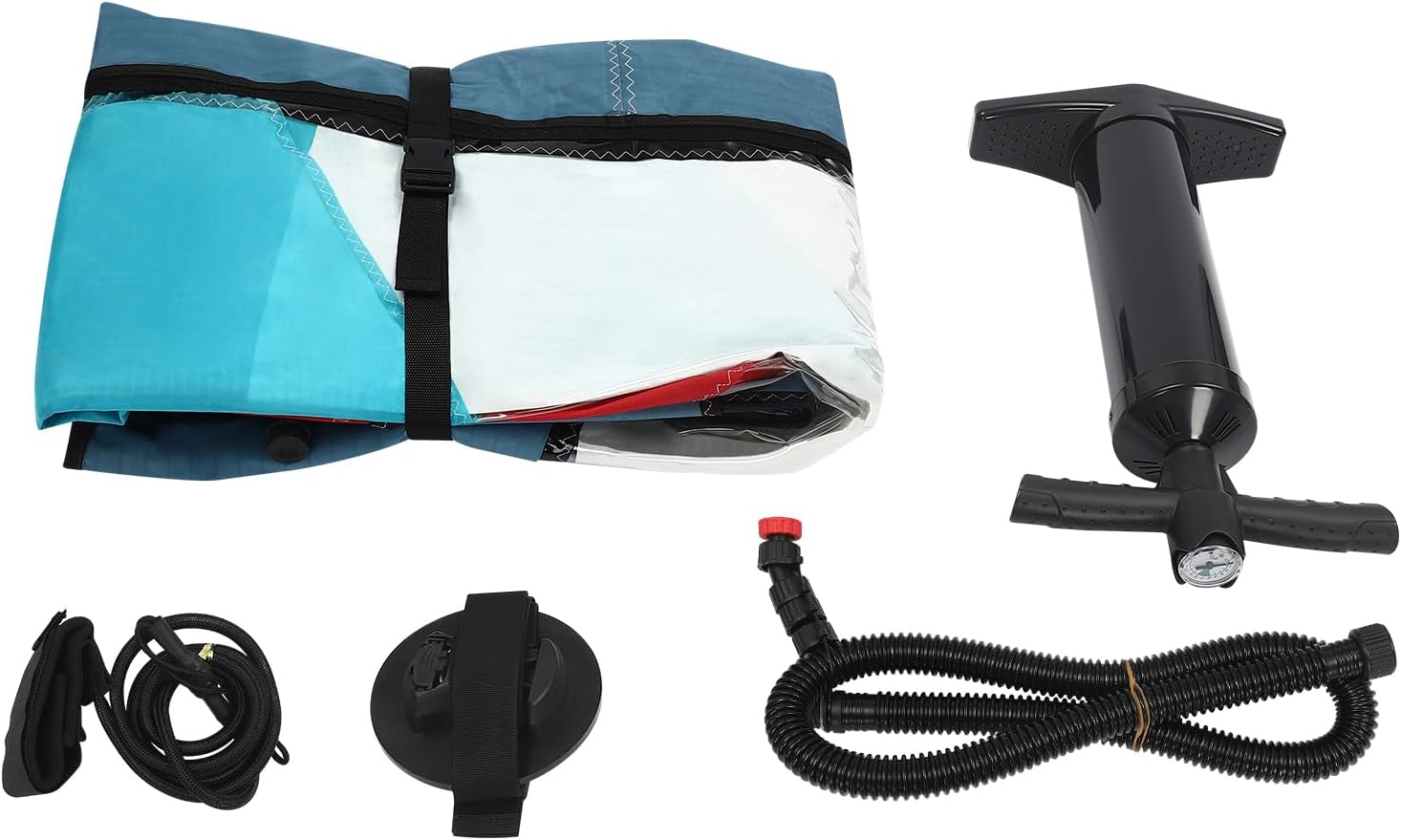 Inflatable Sail,Portable Paddle Board Sail, Professional Inflatable Paddle Board with 360° Rotatable Base,Freestanding Surfing Windsurfing Sails with Inflatable Pump,for Surf Explore Water Play