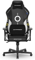 DXRacer Drifting L Ergonomic Video Gaming Chair with Lumbar Support and Headrest, Office Reclining Computer Chair for Adults (EPU Leatherette, Zero)