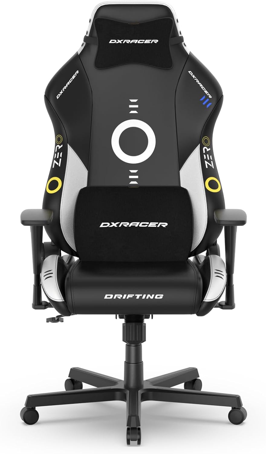 DXRacer Drifting L Ergonomic Video Gaming Chair with Lumbar Support and Headrest, Office Reclining Computer Chair for Adults (EPU Leatherette, Zero)