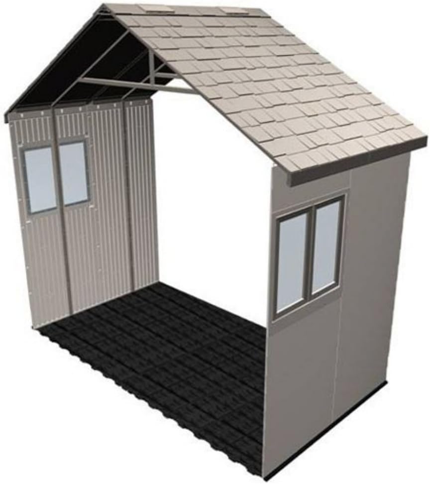 LIFETIME 6426 60 Inch Extension Kit for 11 Foot Sheds, 2 Windows Included, Desert Sand