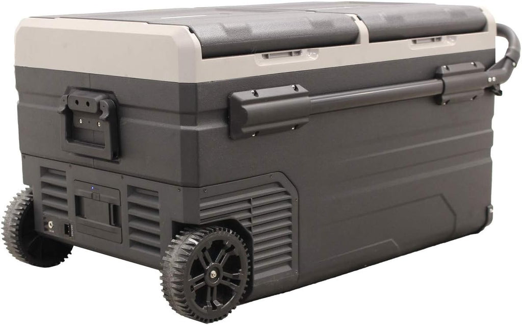 Massimo Motor E-Kooler AC/DC Travel Cooler Fridge for Vehicle RV Boat Fishing Camping, Iceless Electric, Portable Freezer Fridge APP Control (95 Liter) (Batteries Sold Separately)