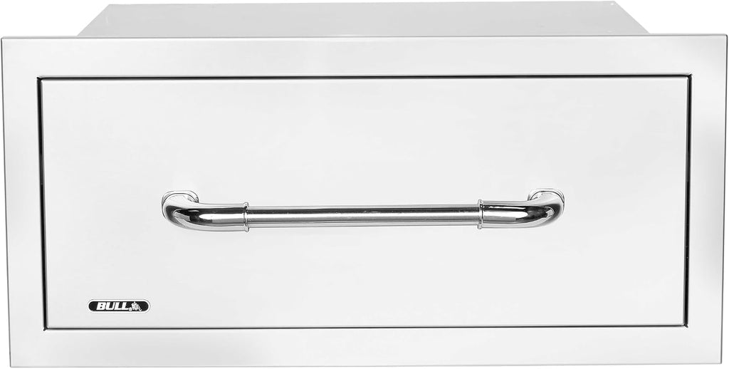 Bull Outdoor Products Premium Components for Outdoor Kitchen BBQ Island Large Single Drawer with Reveal
