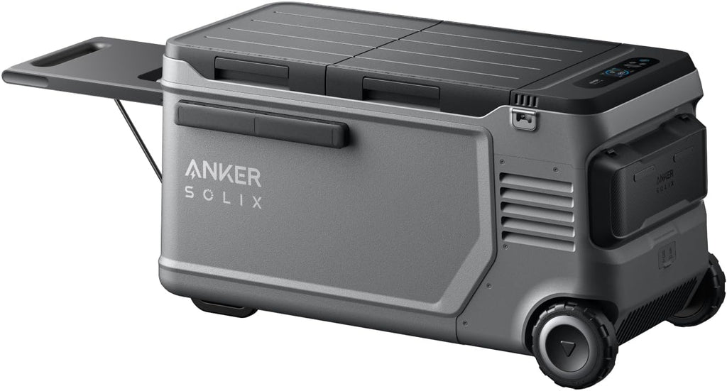Anker SOLIX EverFrost 2 58L Cooler, 61 qt Car Refrigerator, Electric Cooler with 288Wh Battery, Powered by AC/DC or Solar,for Outdoor Camping, Travel, and Fishing, Fits in Trucks