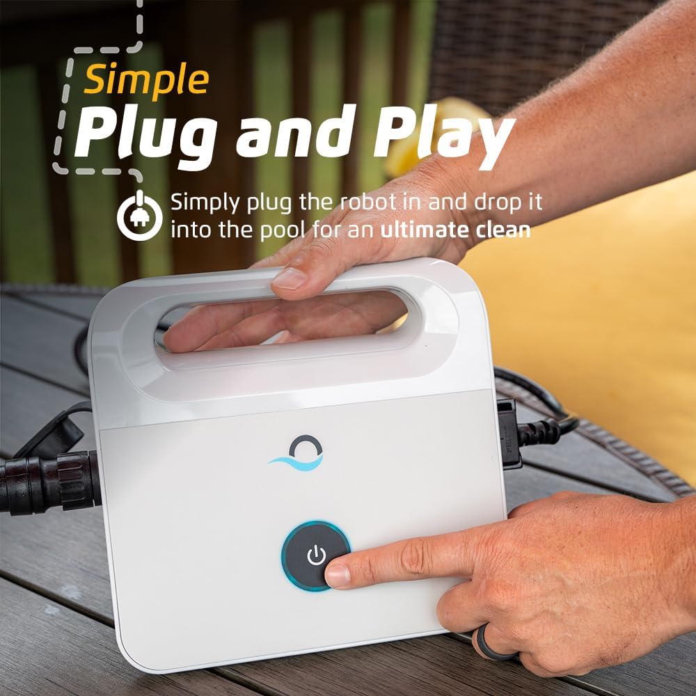 Dolphin Advantage Automatic Robotic Pool Vacuum Cleaner, Wall Climbing, Active Scrubber Brush, Ideal for In-Ground Pool Types up to 33 FT in Length