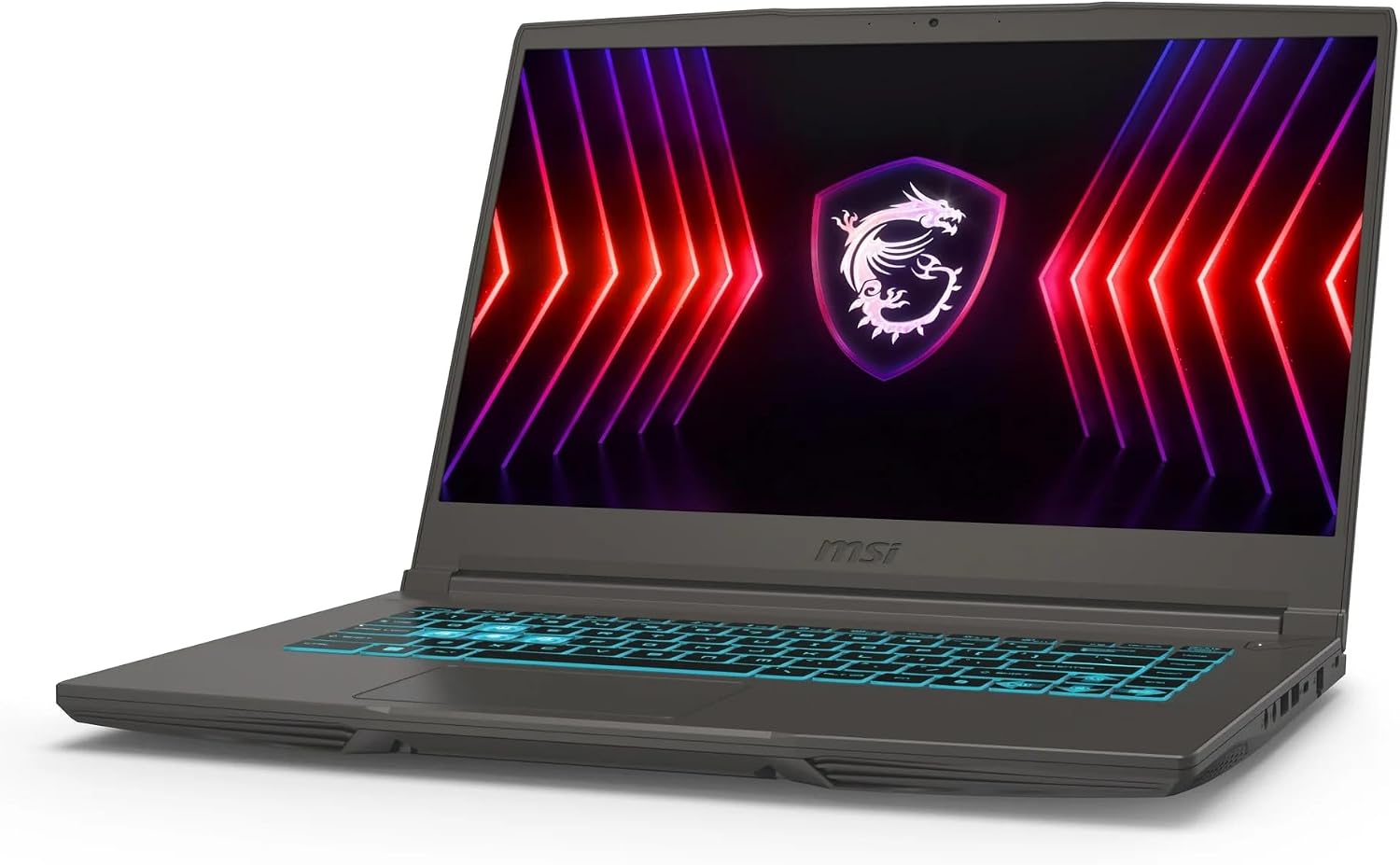 msi Thin 15.6 inch FHD 144Hz Gaming Laptop, AMD Ryzen 5 7535HS, 32GB RAM, 1TB SSD, NVIDIA GeForce RTX 4060, Webcam, Backlit Keyboard, Gray, Windows 11 Pro with Accessories