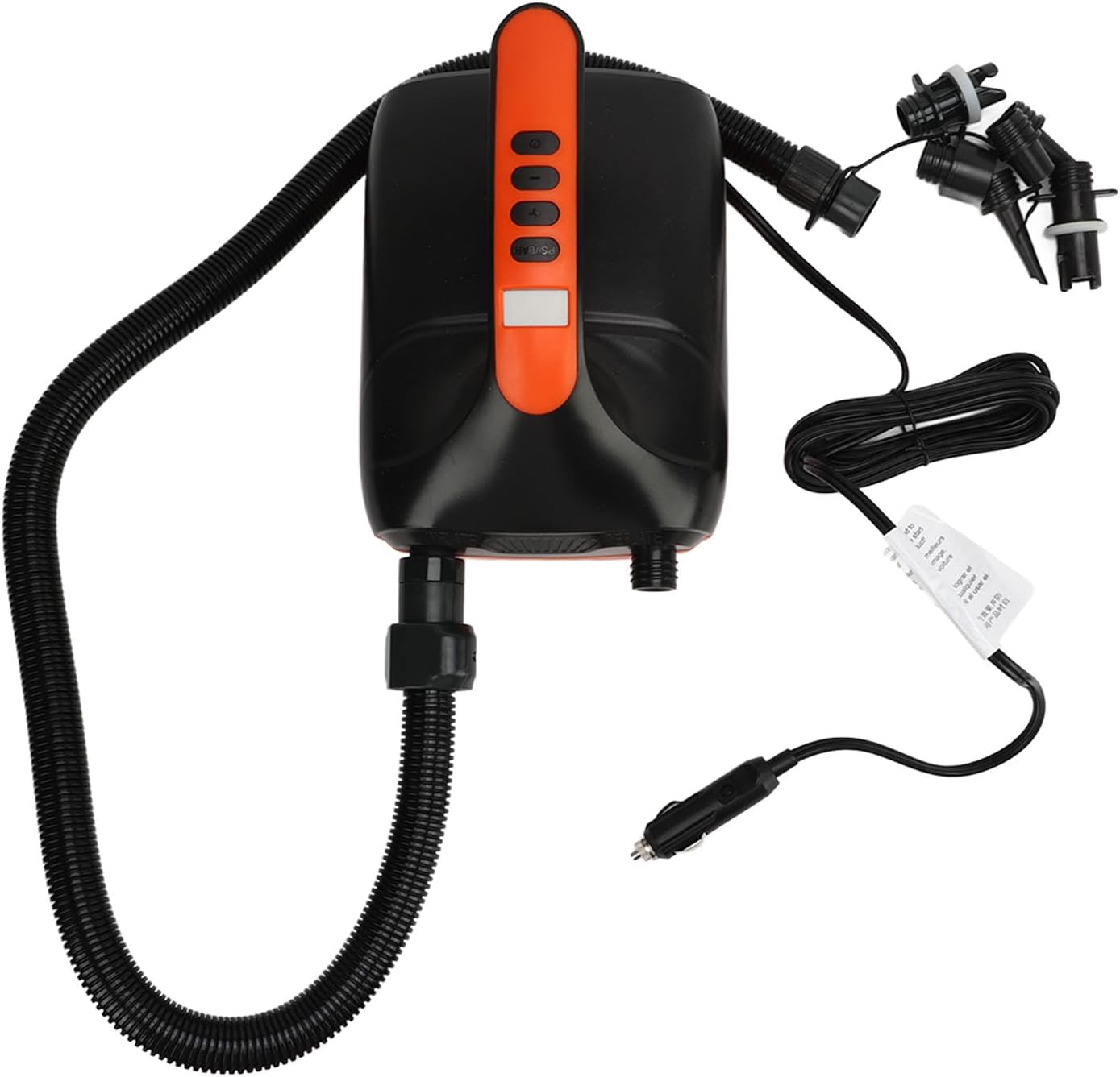 20PSI Inflatable Stand Up Paddle Board Electric Air Pump, Quick Inflate Deflate, 350L MIN Digital Display DC12V, for Inflatable Boats, Pool, Tent