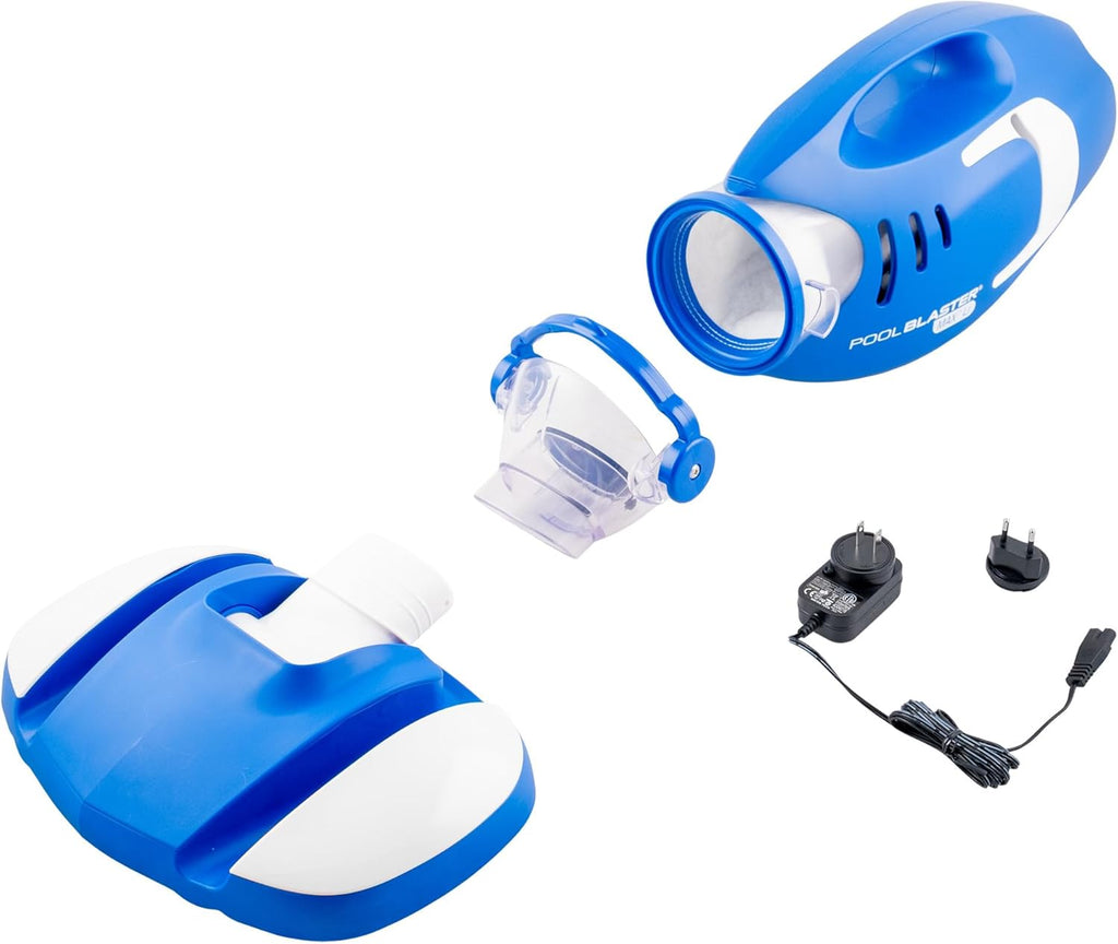 POOL BLASTER Max Cordless Pool Vacuum for Deep Cleaning & Strong Suction, Handheld Rechargeable Swimming Pool Cleaner for Inground and Above Ground Pools, Hoseless Pool Vac by Water Tech