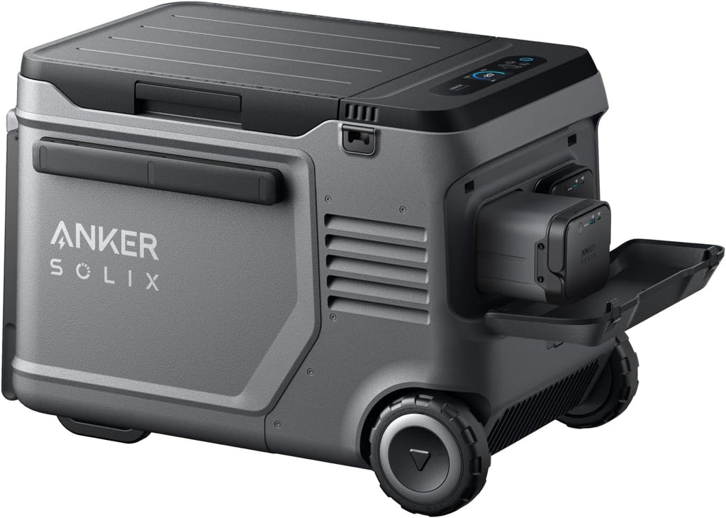Anker SOLIX EverFrost 2 40L Cooler with Extra Battery, 61 qt Car Refrigerator, Electric Cooler with 288Wh Battery, Powered by AC/DC or Solar,for Outdoor Camping, Travel, and Fishing, Fits in Trucks