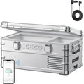 ICECO APL20 Portable Freezer, 21Qt 12v Refrigerator with SECOP Nano Compressor, Aluminum Fridge, APP Control -4℉~68℉, 12v Fridge Freezer For Car Truck RV Outdoor, AC&DC |+DC Cord