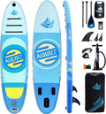 Inflatable Paddle Board for Adult, Paddle Board for All Skill Levels, Wide SUP Board with Primium Accessories Include SUP Carry Bag, Hand Pump& 10L Waterproof Bag