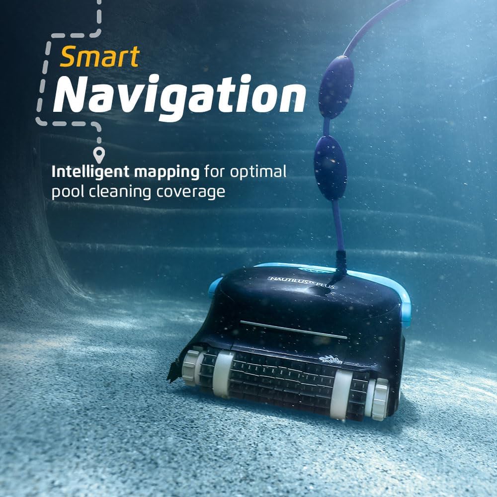 Dolphin Nautilus CC Plus Wi-Fi Robotic Pool Vacuum Cleaner Includes Ultra-Fine Filters for an Ultimate Clean, Ideal for In-Ground Pools up to 50 FT in Length