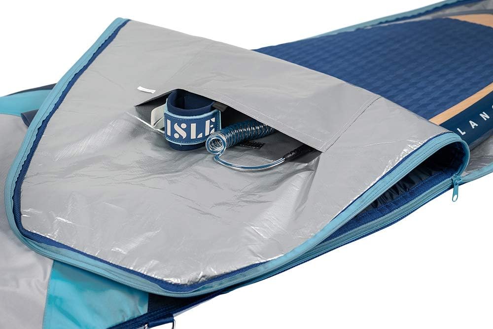 ISLE 10'6' SUP Day Bag for Storage & Transport — Water-resistant Padded Carry Case for Epoxy, Rigid Paddle Boards - Inflatable Stand Up Paddle Board Bag with Removable Shoulder Strap, Internal Storage