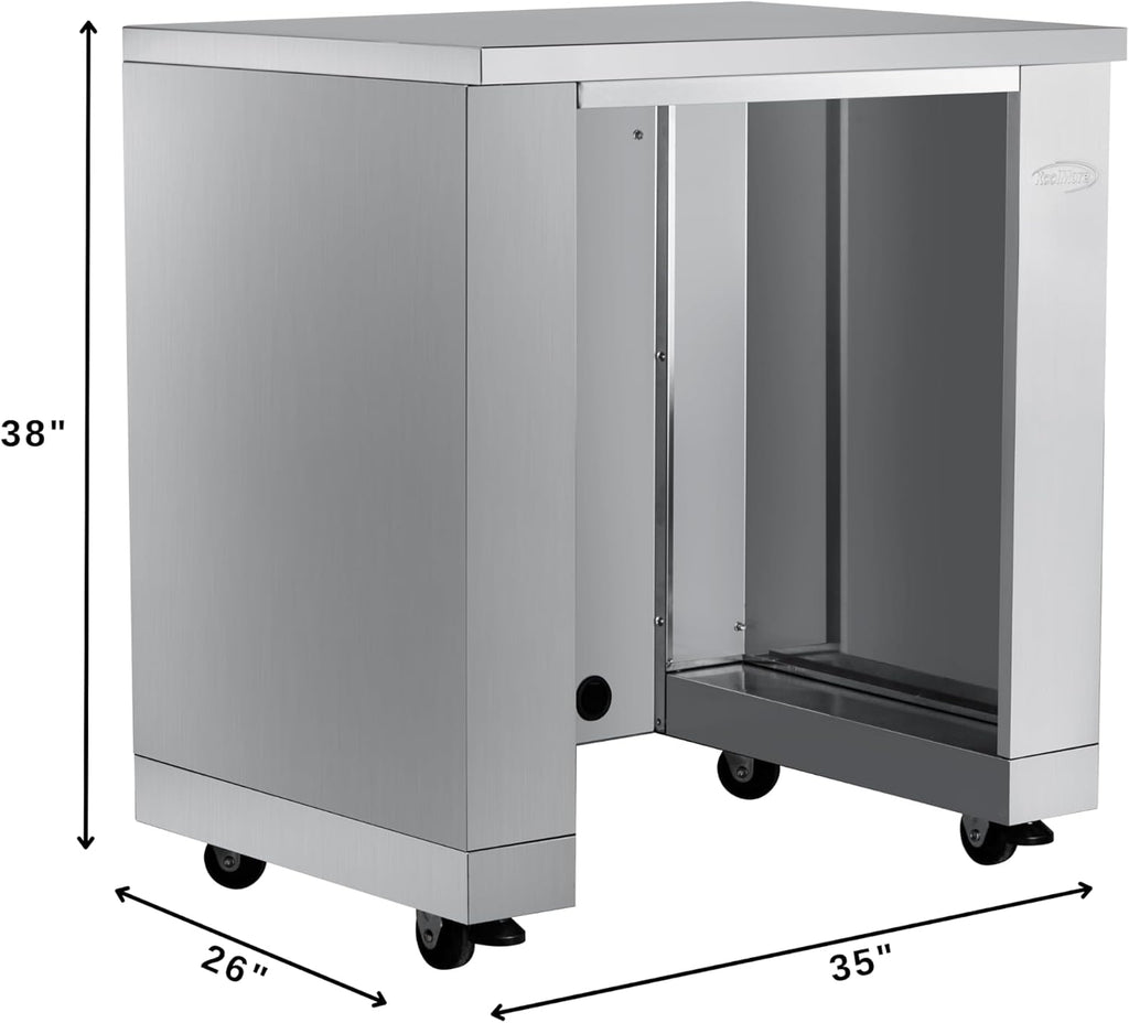 KoolMore KM-OKS-UCRCAB 32 in. Outdoor Cabinet Kitchen for Refrigerator in Stainless-Steel