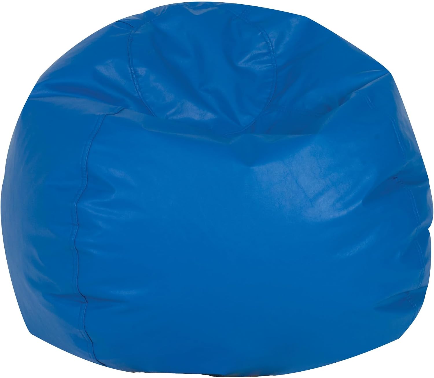 Children's Factory 26' Round Bean Bag, Bean Bag Chair with Water-Resistant Cover for Kids, Flexible Seating for Classroom Elementary, Easy to Clean, Blue