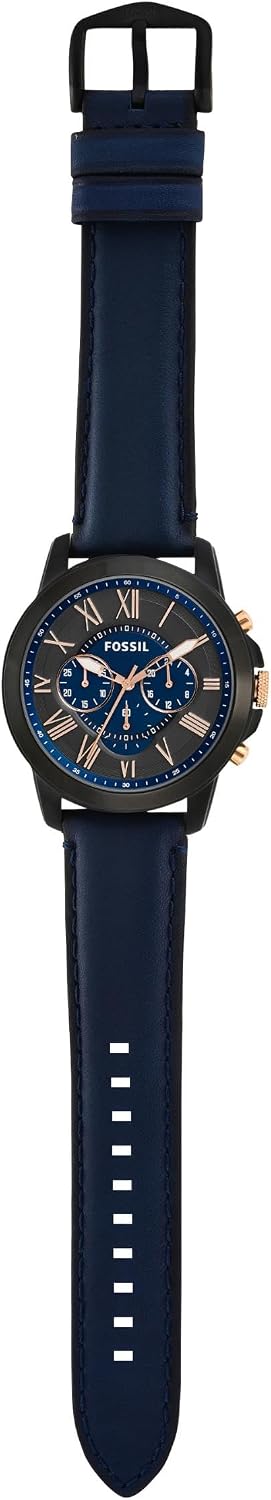 Fossil Men's Watch, Grant Quartz Stainless Steel Chronograph Watch for Men
