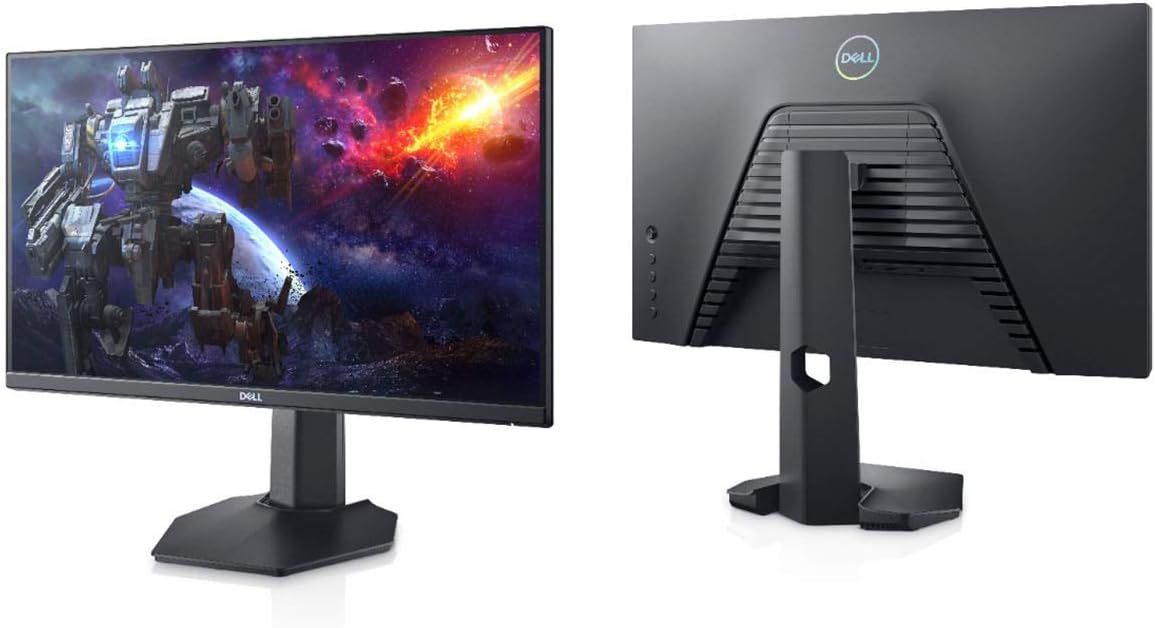 Dell 144Hz Gaming Monitor FHD 24 Inch Monitor - 1ms Response Time, LED Edgelight System, AMD FreeSync Premium, VESA, Gray - S2421HGF