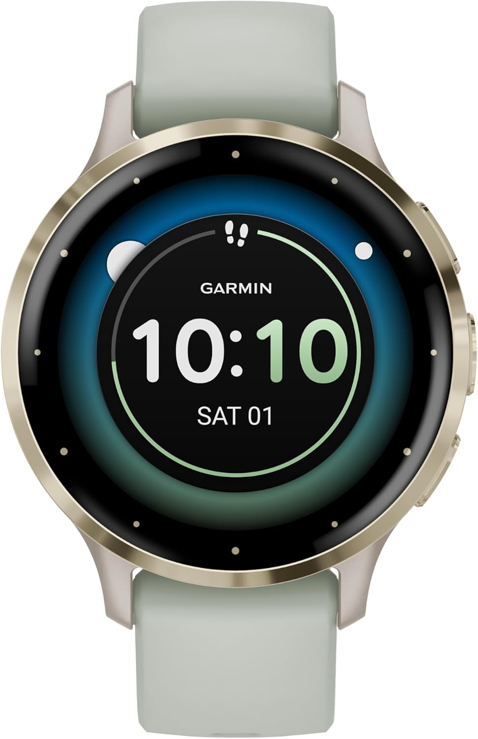 Garmin Venu 3S Advanced Fitness and Health Tracker Smartwatch Soft Gold Stainless Steel Bezel with Ivory Case and 41MM Silicone Band 1.2 Inch AMOLED Touch Screen Display, Bundle with Accessories