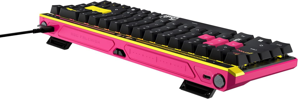 ASUS ROG Falchion Ace HFX Hall Effect Wired Gaming Keyboard – 65% TKL, Dual USB-C, Magnetic Switch, Rapid Trigger, Speed Tap, 8K Hz Polling, Touch Panel, Protective Cover, PBT Keycaps – ZywOo Edition