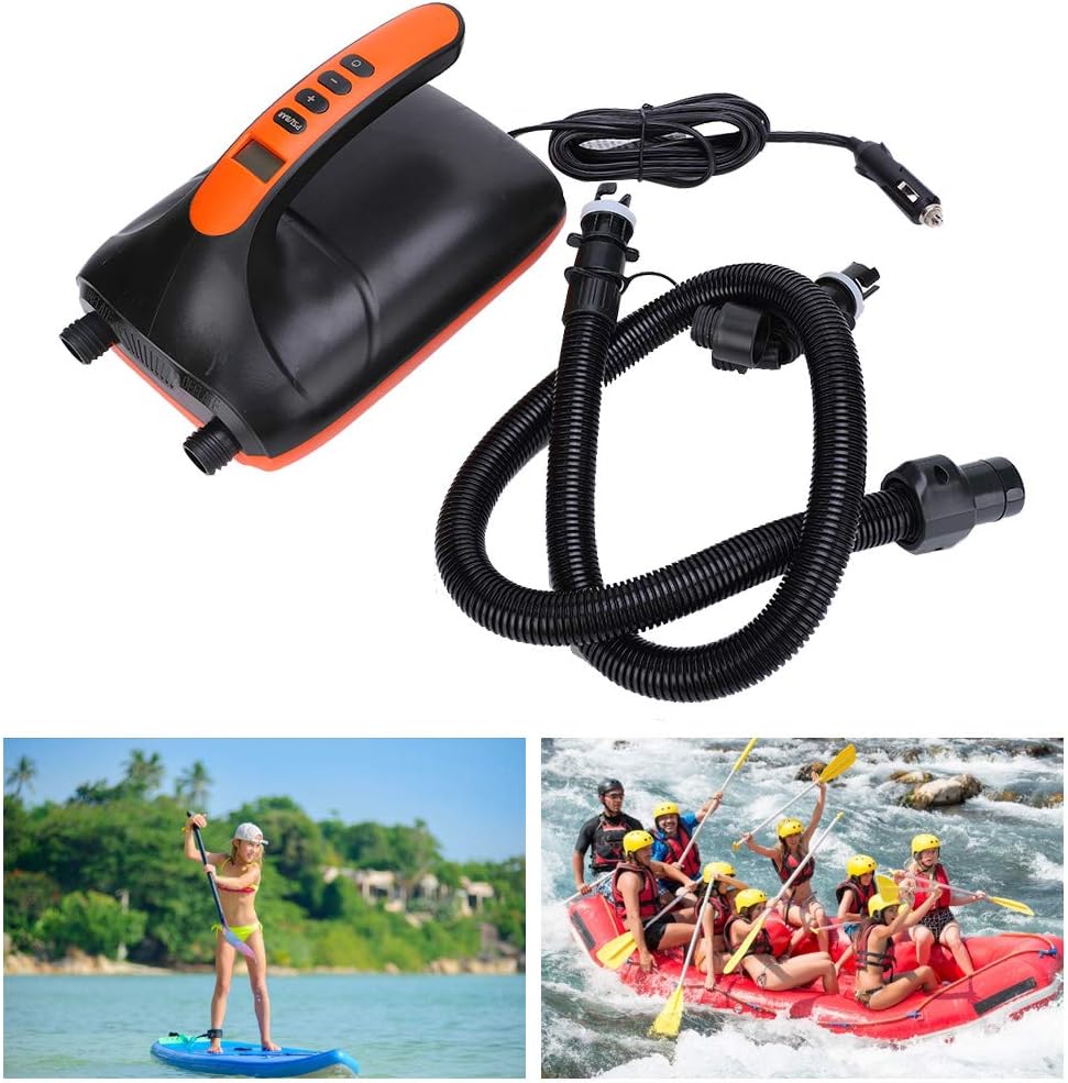 HT?782 Electric Inflatable Pump Dual Purpose Car High Pressure Electric Inflatable Pump for Paddle Board Surfboard