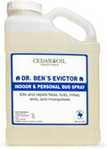 Dr. Ben's Evictor Indoor & Personal Bug Spray | Fast-Acting Solution, Eco-Friendly & Natural Pest Defense for Home, Family, Pets & Gear - 128 Fluid Oz