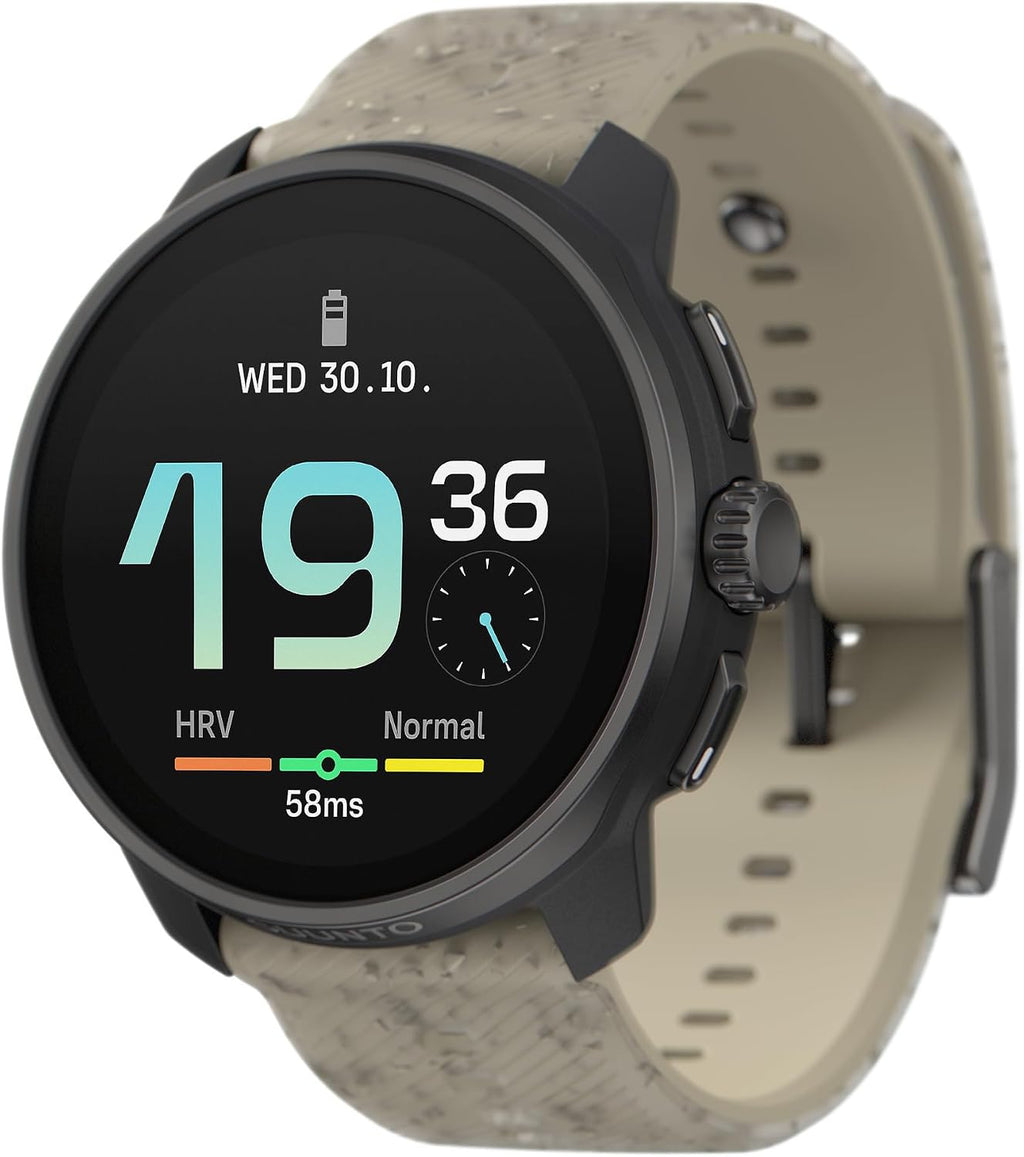 SUUNTO Race S GPS Sports Watch, 1.32' AMOLED Touchscreen w/Crown, 13 Days Battery Life, Training & Sleep Health Tracking, Dual-GNSS, 32GB Global Offline Maps, Lightweight for Running, Gravel Gray