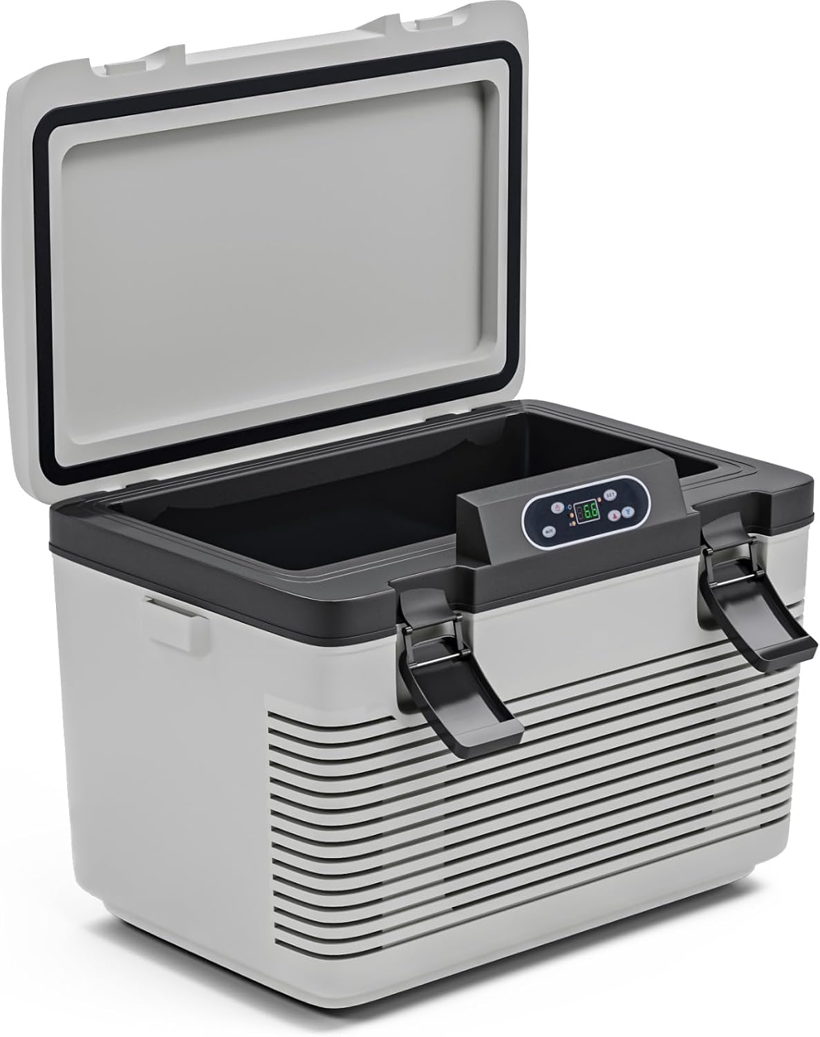 advwin 12V Car Refrigerator Portable Electric Cooler/Warmer with 12 Volt DC &110V AC, Thermoelectric Fridge Plug in Cooler for Car, Vehicle, Travel, Camping, Outdoor (20L)