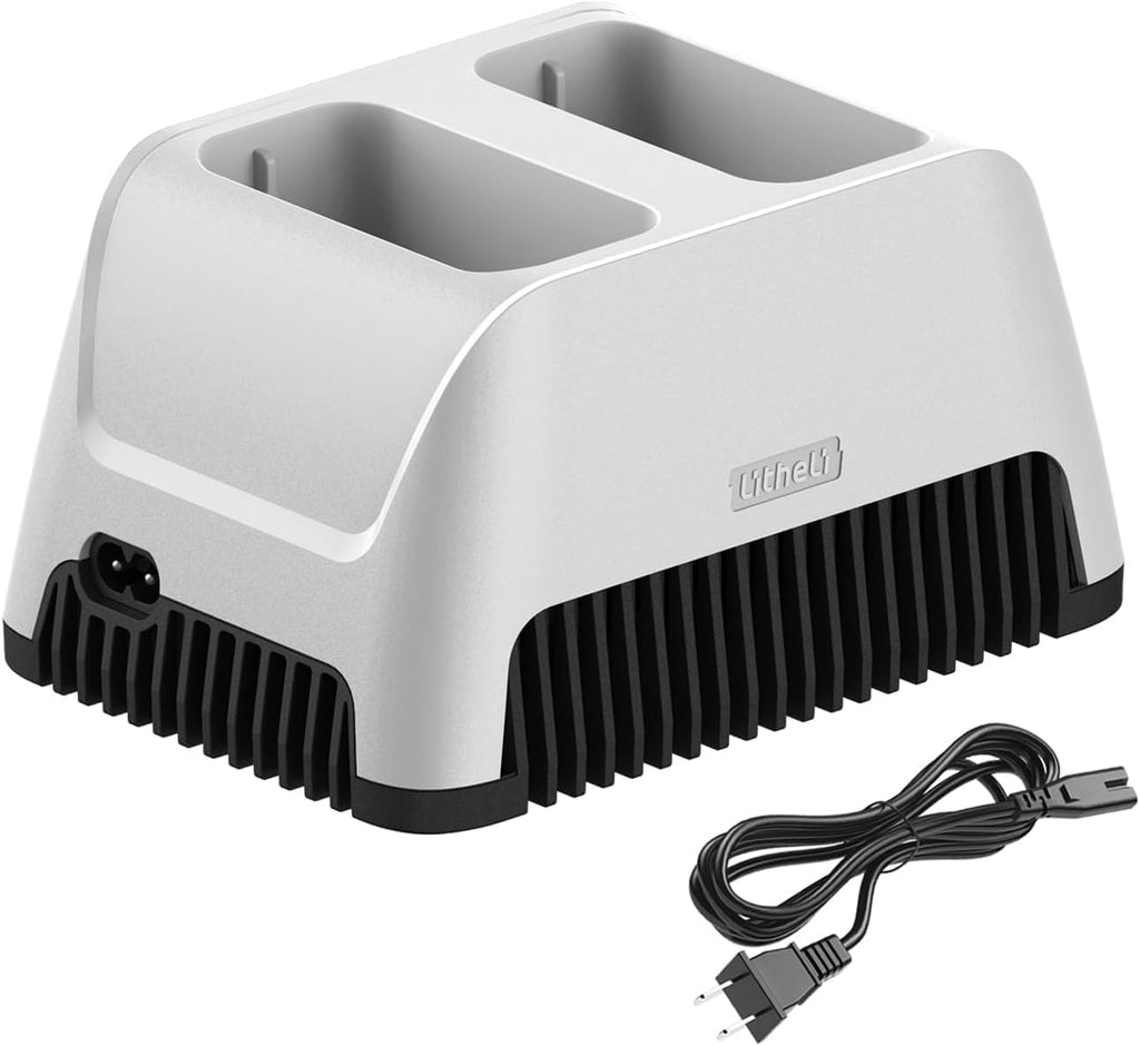 LiTHELi FrozenPack 12V Car Refrigerator, 20L/21QT Portable Electric Cooler, -4~68℉ Travel Fridge Freezer for Camping, Road Trips, RV, Boat & Beach, 2x4.0Ah Batteries and Duat Port Charger
