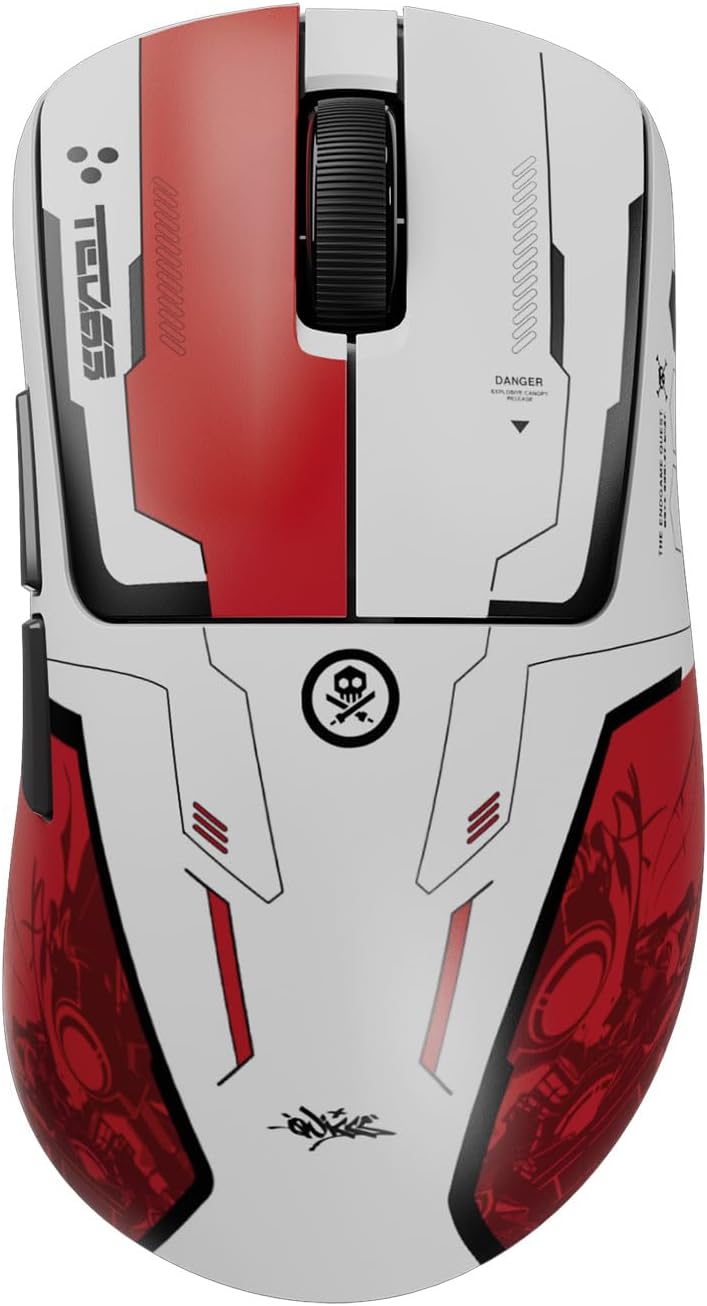 Pulsar x Quiccs Limited Edition - Xlite v4 Wireless Gaming Mouse, Ultra Lightweight 1.9 oz (54g), Ergonomic, Optical Switch, 32000 DPI, 750 IPS, XS-1 Sensor, 8k Compatible (Mini)