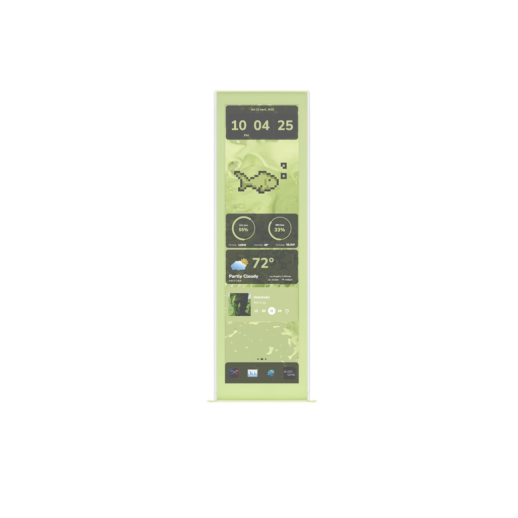 Hyte Y70 Touch Infinite Display Upgrade Screen Kit for PC Case - 14.9' IPS Display - 2.5K Resolution - 60Hz - 10-Point Touch - Matcha Milk (Green)