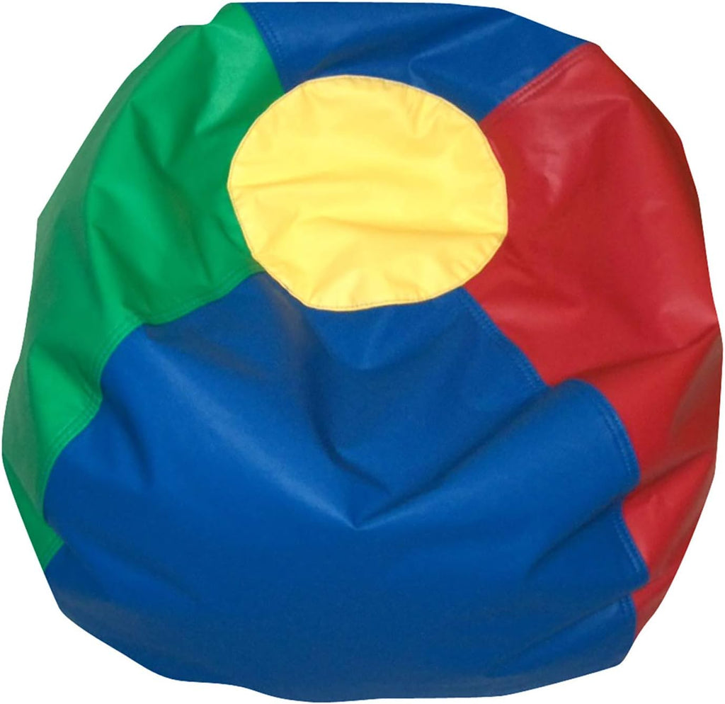 Children's Factory 35' Kids Bean Bag Chairs, Flexible Seating Classroom Furniture, Beanbag Ideal for Boy/Girl Toddler Daycare or Playroom, Rainbow