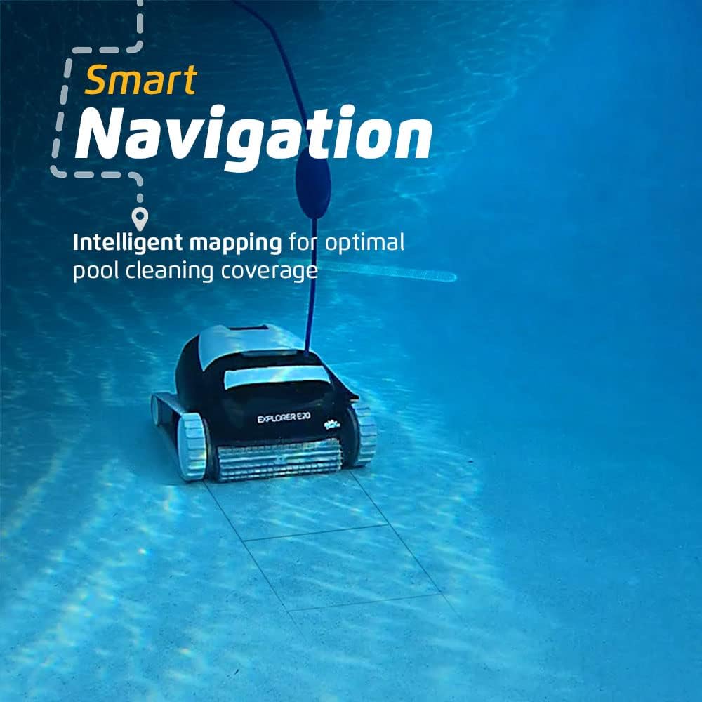 Dolphin (2026 Model) Explorer E20 Automatic Robotic Pool Vacuum Cleaner, Wall Climbing, Active Scrubber Brush