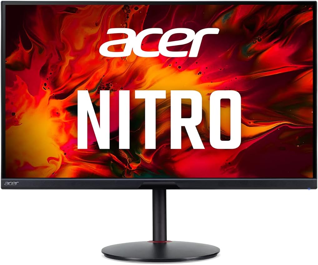 Acer Nitro XV282K KVbmiipruzx 28' UHD (3840 x 2160) Agile-Splendor IPS Gaming Monitor | AMD FreeSync Premium | 144Hz | 1ms | TUV/Eyesafe | 1 x Display Port 1.2, 2 x HDMI 2.1 & 4 x USB Ports