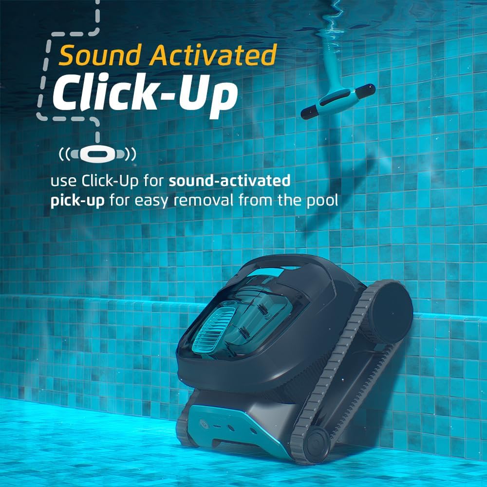Dolphin Liberty 300 Cordless Automatic Robotic Pool Vacuum Cleaner, Magnetic Charging, Click-Up for Easy Removal, Ideal for In-Ground Pools up to 33 FT in Length