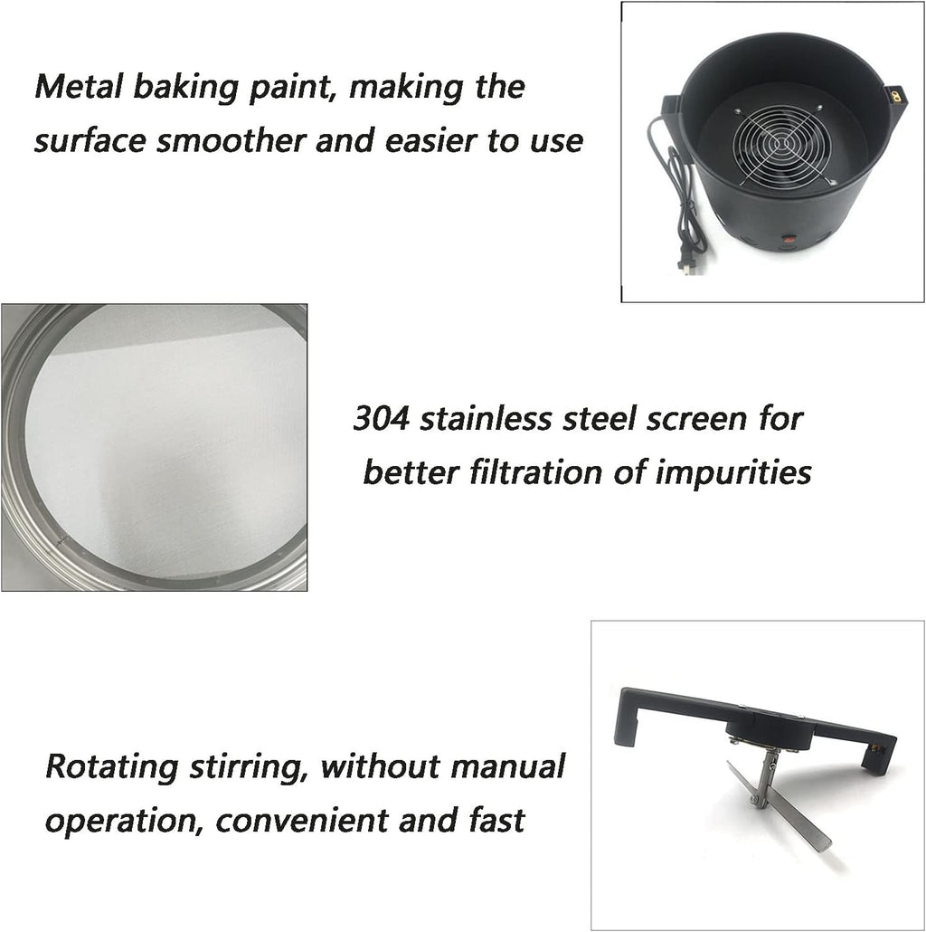 1.1LB Coffee Bean Cooler Electric Roasting Cooling Machine Rotating Coffee Bean Cooling Plate With Stainless Steel Two-layer Filter Screen For Homecafe Roasting Cooling 110V