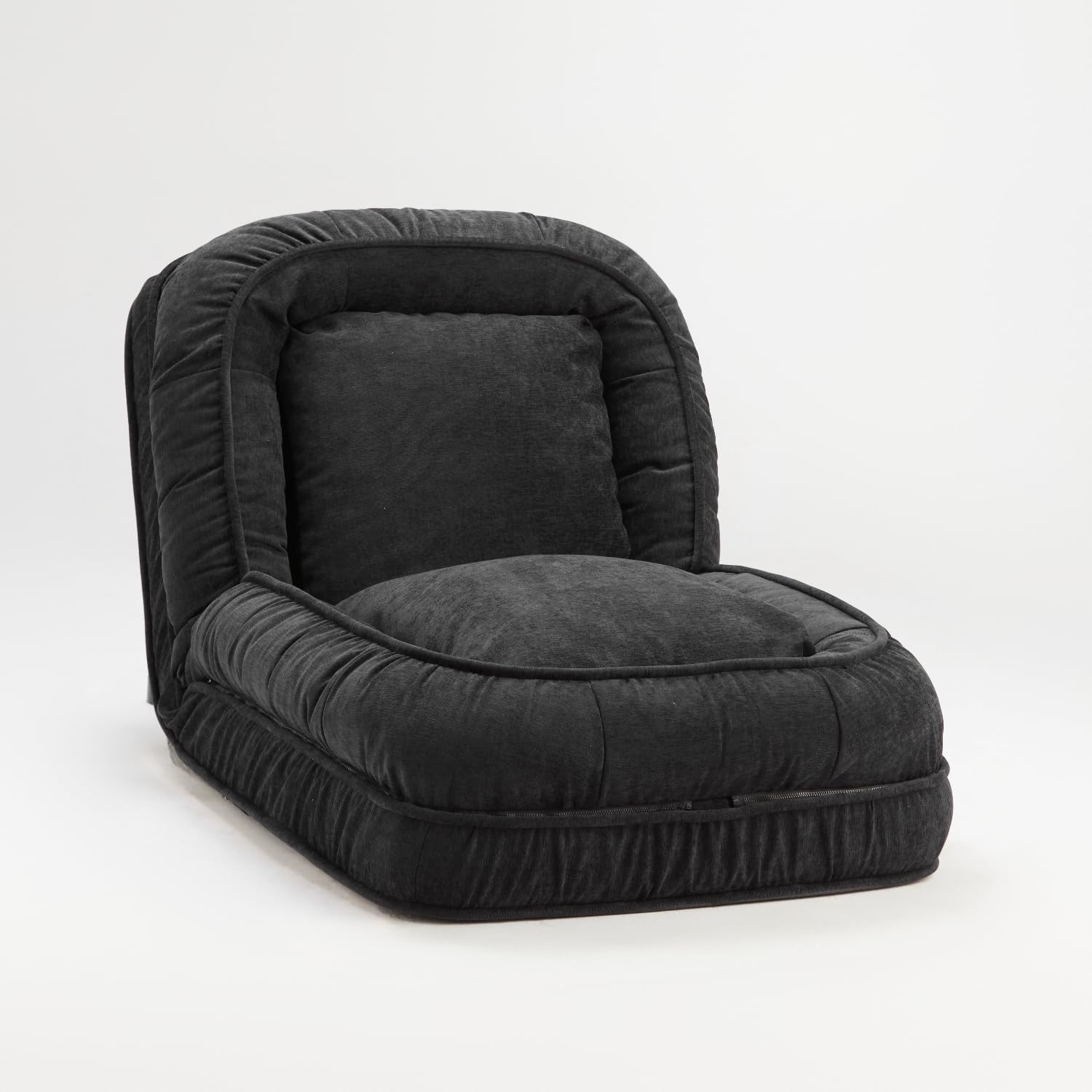 LouannTatami Foldable Lazy Sofa Bed Floor Chair - Adjustable Human Dog Bed for Adults Kids Floor Seats - Cozy Large Single Couch for Home Living Room