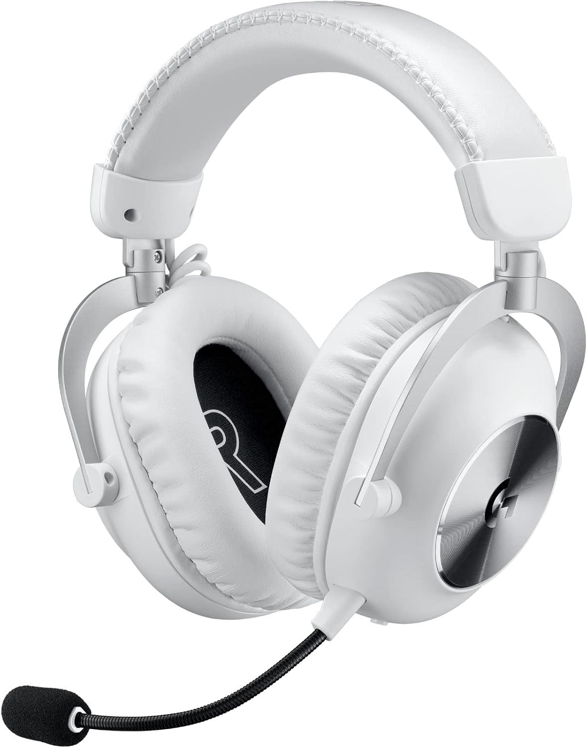Logitech G PRO X 2 Lightspeed Wireless Gaming Headset: Wireless Gaming Headphones with Mic, 50mm Graphene Drivers, 2.02.0—7.1 Bluetooth/USB/3.5mm Aux for PS4/PS5/PC/Nintendo Switch - White (Renewed)