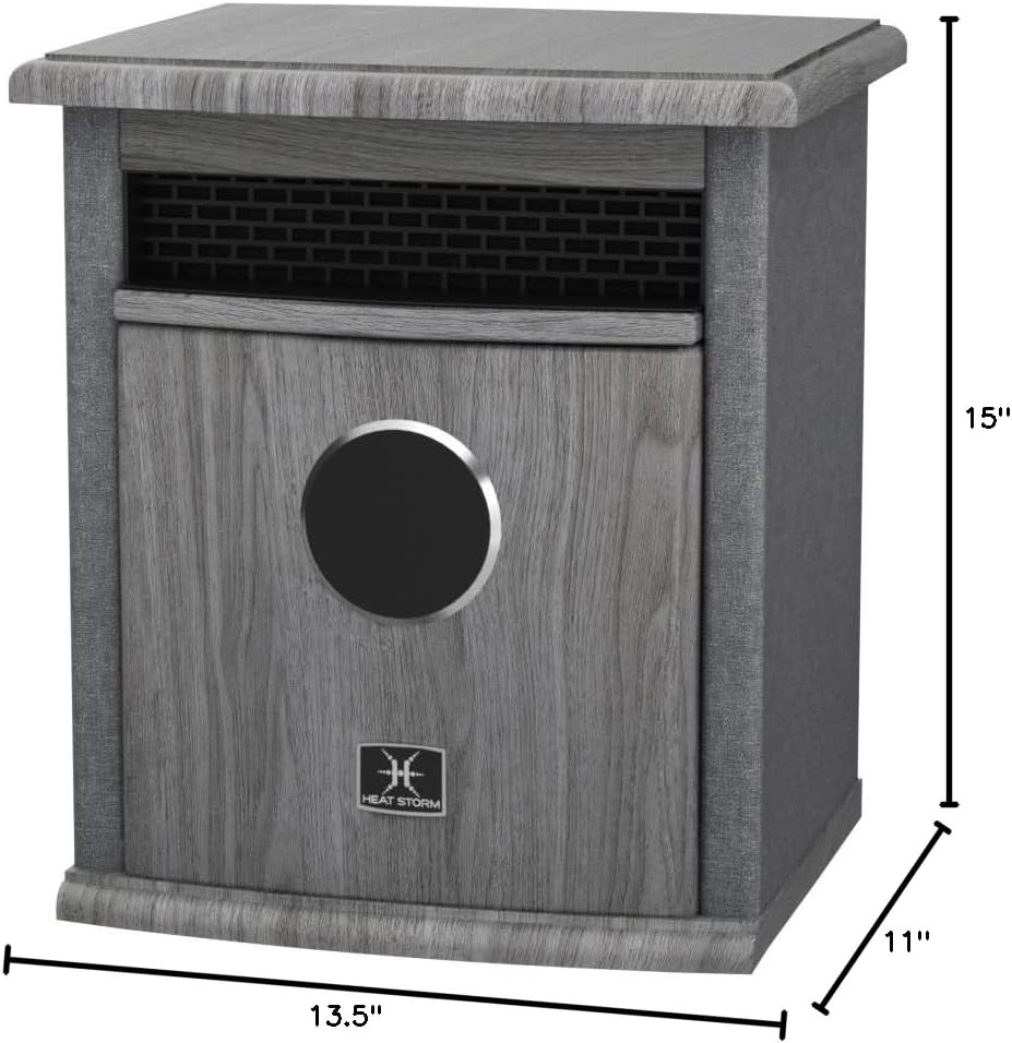 Heat Storm HS-1500-ILODG Cabinet Heater, 15' H x 13.5' W x 11' D, Gray
