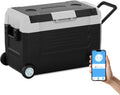 SubSun12V Cooler Car Fridge, 48QT -4℉~68℉ Fast Cooling Car Refrigerator, Portable Freezer with 12/24V DC and 110-220V AC, Electric Cooler for Camping, Road Trip and Boat