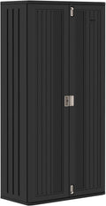 Suncast Mega Tall Storage Cabinet, Black